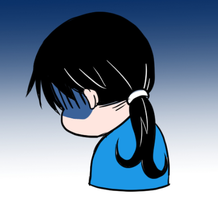 落ち込む母親